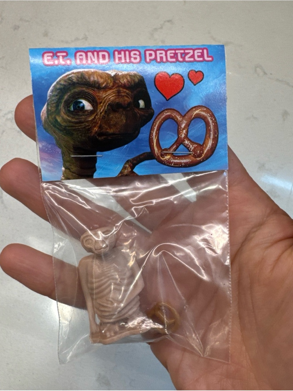 1982 E.T. and His Pretzel vintage Figure new in package